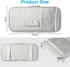 Car Sun Visor Organizer Auto Interior Leather Storage
