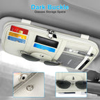 Car Sun Visor Organizer Auto Interior Leather Storage