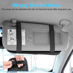 Car Sun Visor Organizer Auto Interior Leather Storage