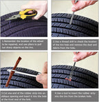 Car Tyre Puncture Repair Kit 42pcs Tire Flat