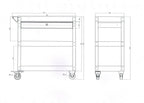 Cart with Lockable Ball Bearing Drawer Trolley Workstation