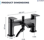 Cascade Mono Basin Mixer Tap Rounded Edge Design