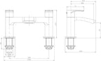 Cascade Mono Basin Mixer Tap Rounded Edge Design