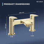 Cascade Mono Basin Mixer Tap Rounded Edge Design