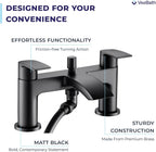 Cascade Mono Basin Mixer Tap Rounded Edge Design