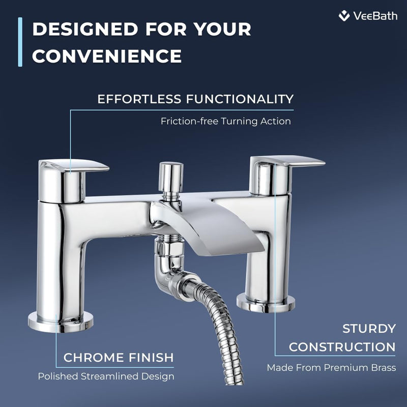 Cascade Mono Basin Mixer Tap Rounded Edge Design