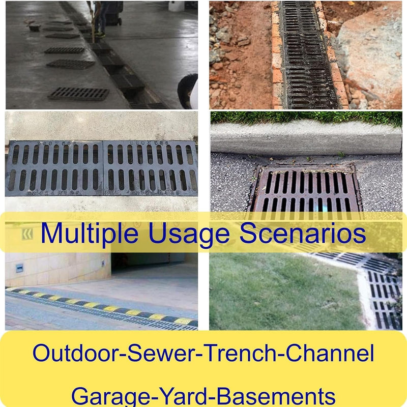 Cast Iron Drain Grate Driveway Channel Cover 700