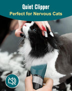 Cat Clippers for Matted Fur 5-Speed Quiet Cordless