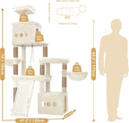 Cat Tree 184CM Anti-Tip Tower for Large