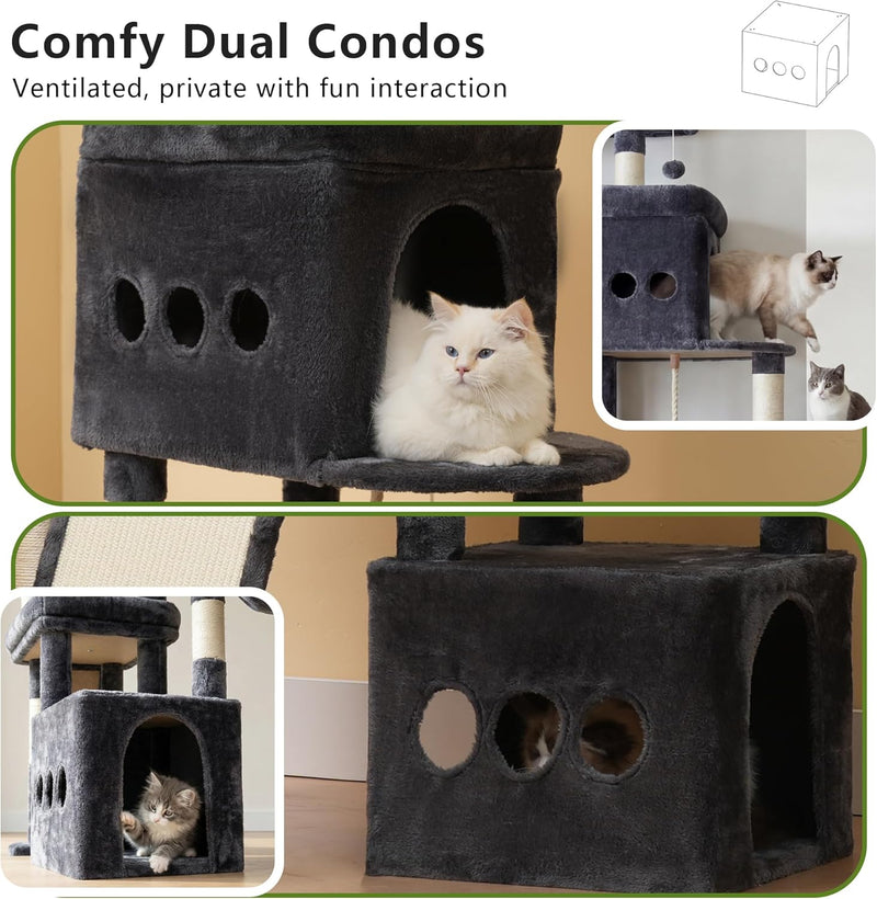 Cat Tree 184CM Anti-Tip Tower for Large
