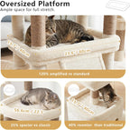 Cat Tree 184CM Anti-Tip Tower for Large