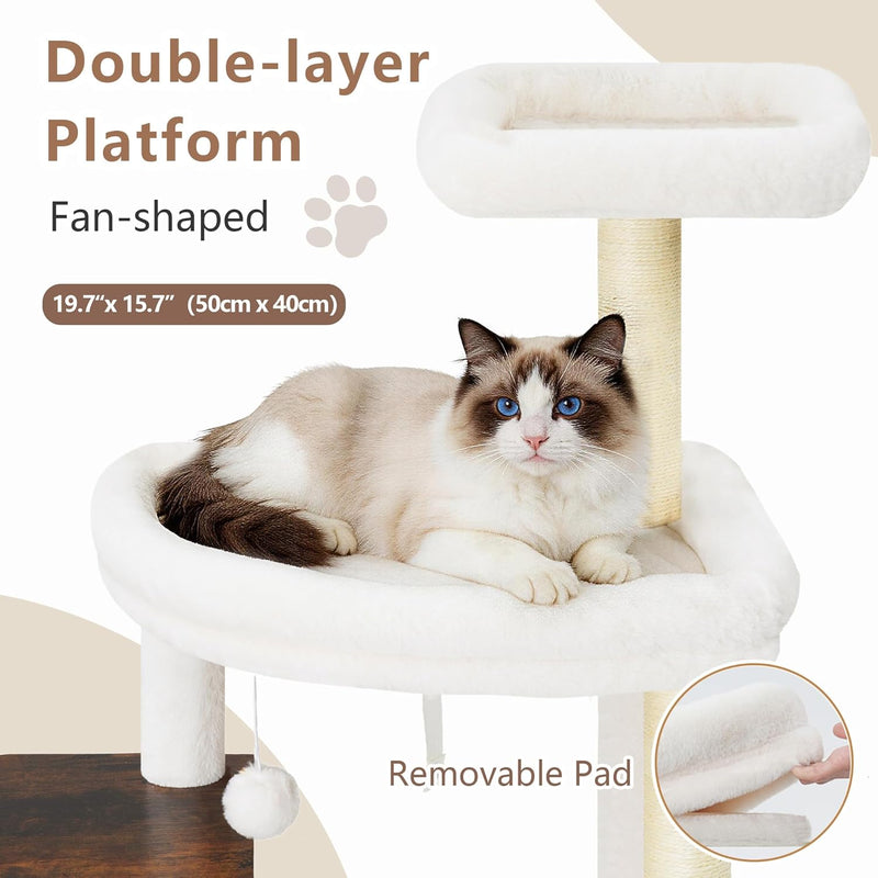 Cat Tree 187CM Wood Tower for Large Cats