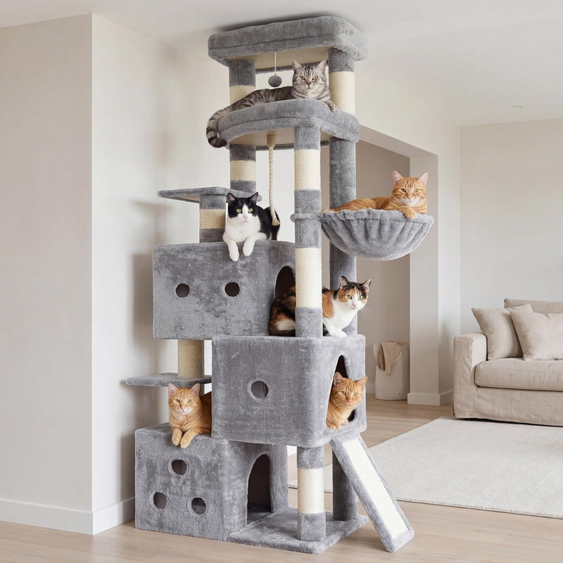 Cat Tree 188CM Streamlined Tower for Large Cats