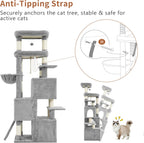 Cat Tree 188CM Streamlined Tower for Large Cats