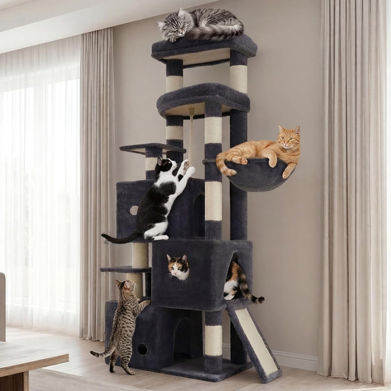 Cat Tree 188CM Streamlined Tower for Large Cats