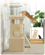 Cat Tree 90CM Tower with Double Condos