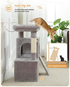 Cat Tree 90CM Tower with Double Condos