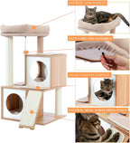 Cat Tree 90CM Tower with Double Condos