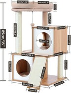 Cat Tree 90CM Tower with Double Condos