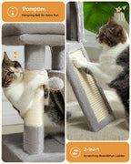 Cat Tree 90CM Tower with Double Condos
