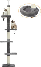 Cat Tree Floor to Ceiling Tower with Adjustable