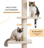 Cat Tree Floor to Ceiling Tower with Adjustable