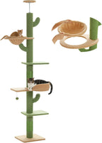 Cat Tree Floor to Ceiling Tower with Adjustable
