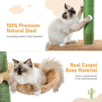 Cat Tree Floor to Ceiling Tower with Adjustable