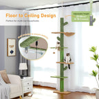 Cat Tree Floor to Ceiling Tower with Adjustable