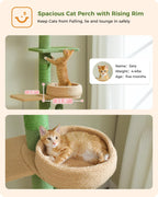 Cat Tree Floor to Ceiling Tower with Adjustable