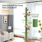 Cat Tree Floor to Ceiling Tower with Adjustable