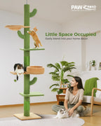 Cat Tree Floor to Ceiling Tower with Adjustable