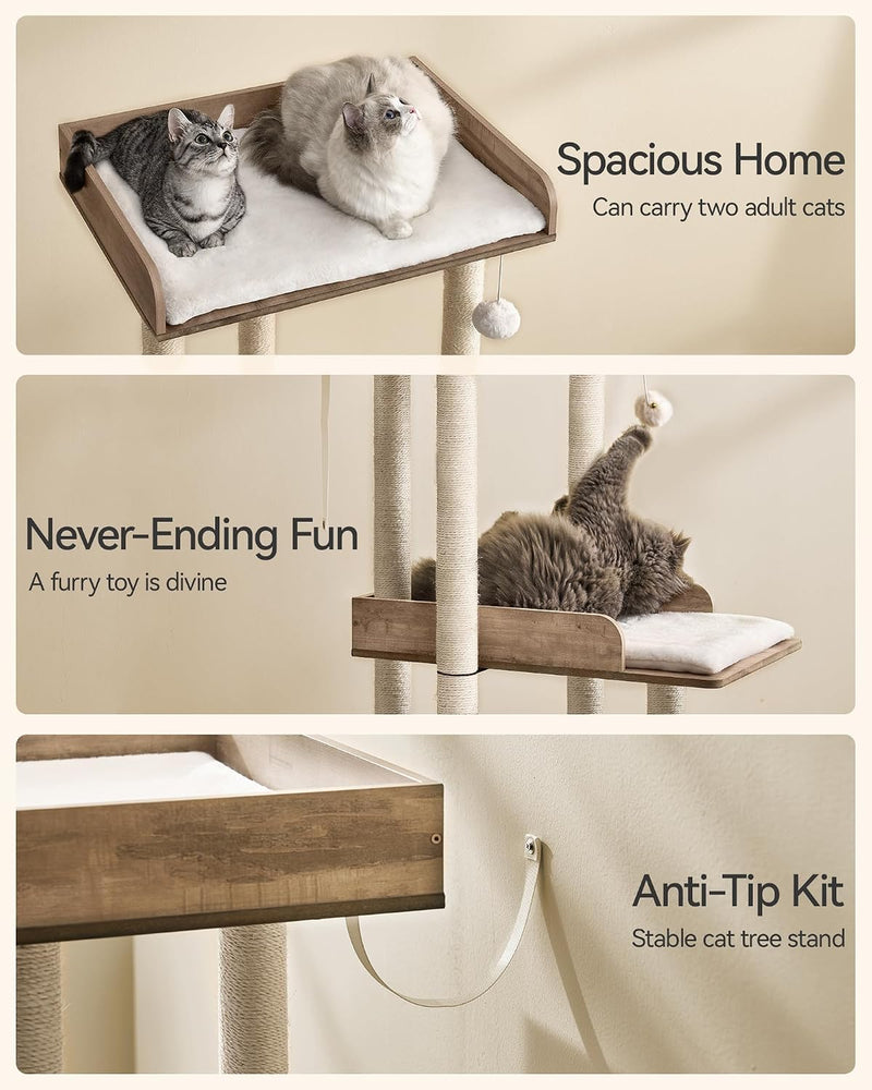Cat Tree for Large Cats Wooden All Ages