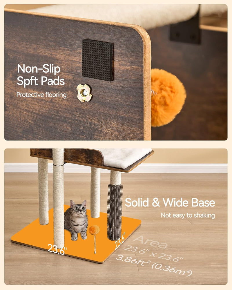 Cat Tree for Large Cats Wooden All Ages