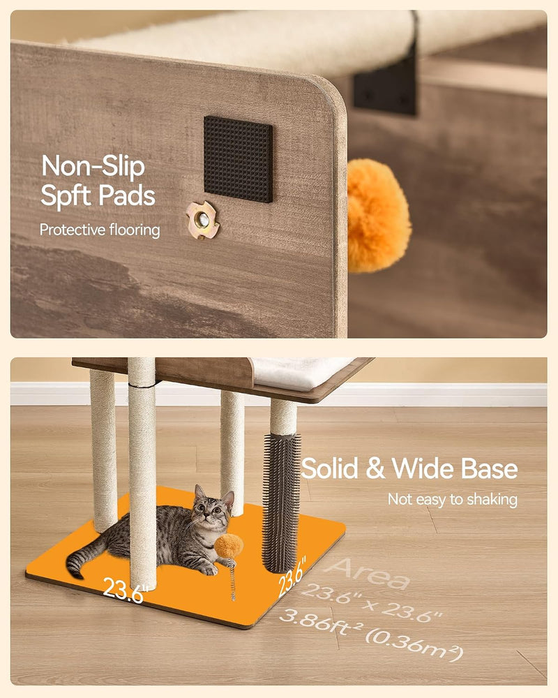 Cat Tree for Large Cats Wooden All Ages