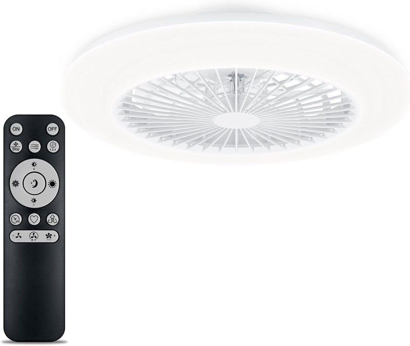 Ceiling Fan with LED Light 20W+40W