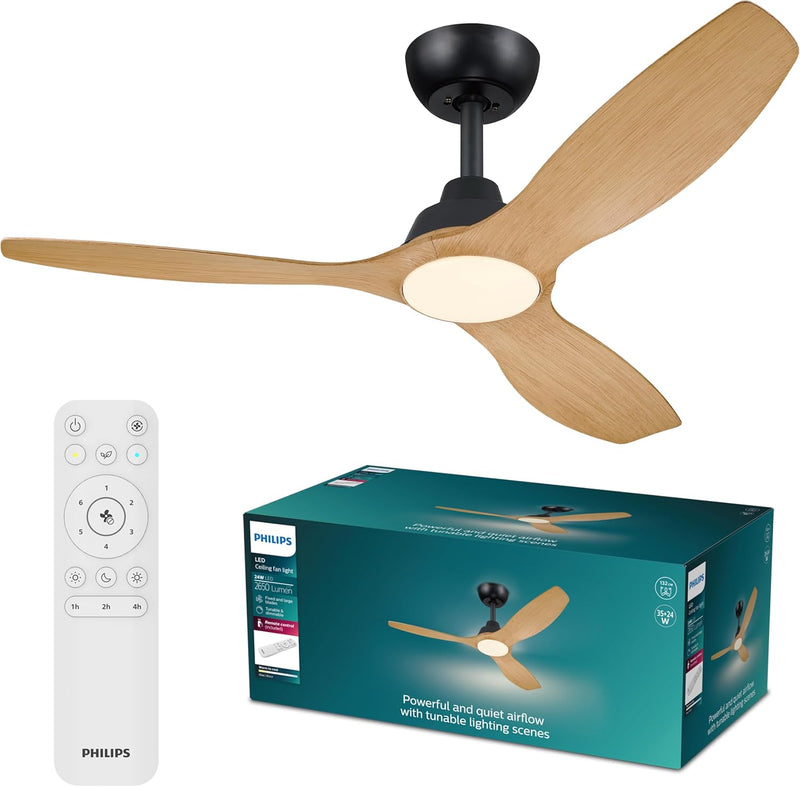 Ceiling Fan with LED Light 3 Blades 107