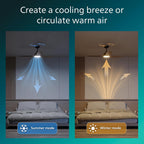 Ceiling Fan with LED Light 3 Blades 107