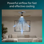 Ceiling Fan with LED Light 3 Blades 107
