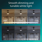 Ceiling Fan with LED Light 3 Blades 107