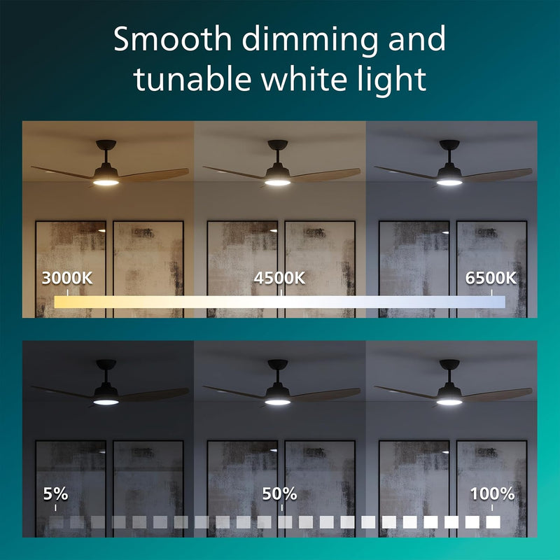 Ceiling Fan with LED Light 3 Blades 107
