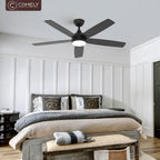 Ceiling Fan with Light 52" Remote 6 Speeds
