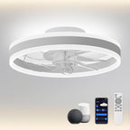 Ceiling Fan with Light Flush Mount Modern