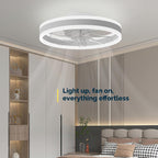 Ceiling Fan with Light Flush Mount Modern
