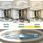 Ceiling Fan with Light Flush Mount Modern