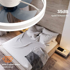 Ceiling Fan with Light Flush Mount Modern