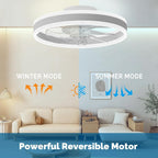 Ceiling Fan with Light Flush Mount Modern