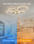 100CM Ceiling Fan with Light