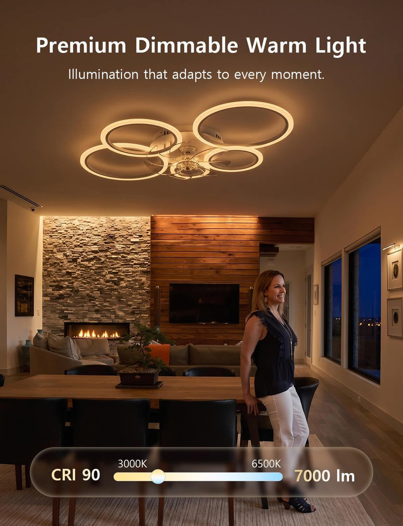 100CM Ceiling Fan with Light