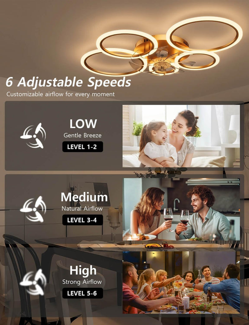 100CM Ceiling Fan with Light